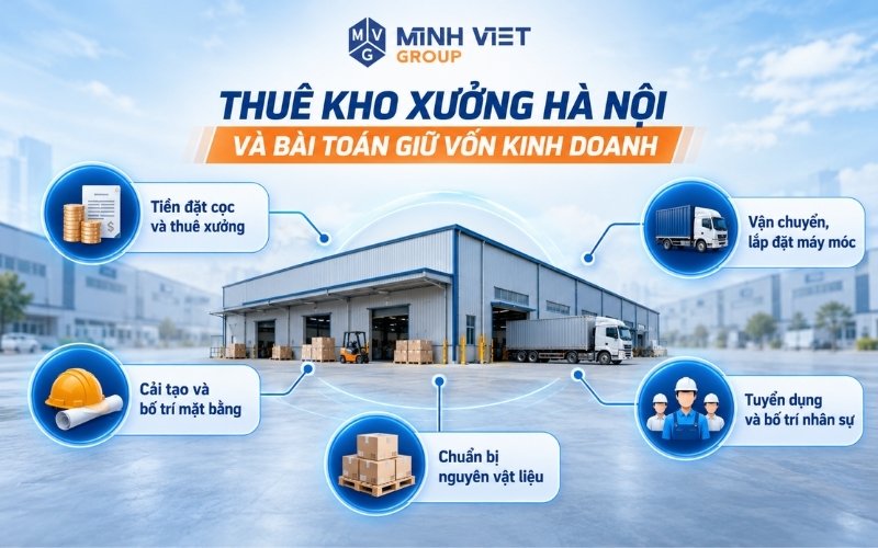 Thuê Kho Xưởng Hà Nội Và Bài Toán Giữ Vốn Kinh Doanh